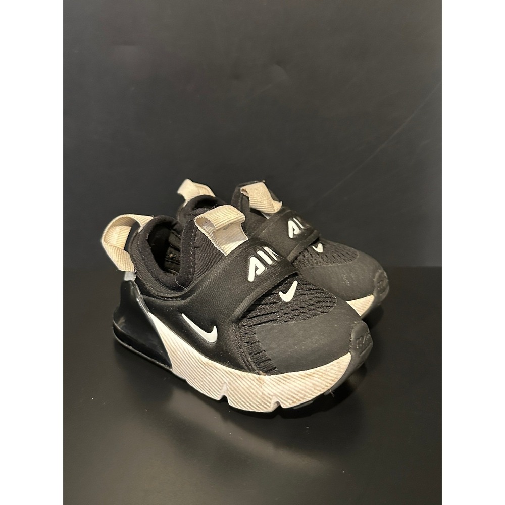 Nike Air Max 270 Extreme TD Black White Toddler Shoes CI1109-001 Size 5C
